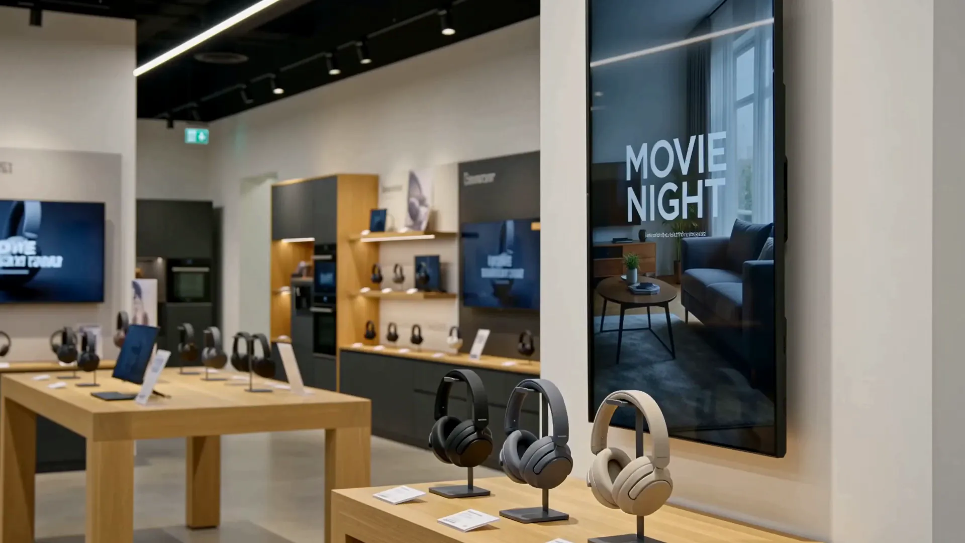 Electronics: the screen beside the product before it is picked up