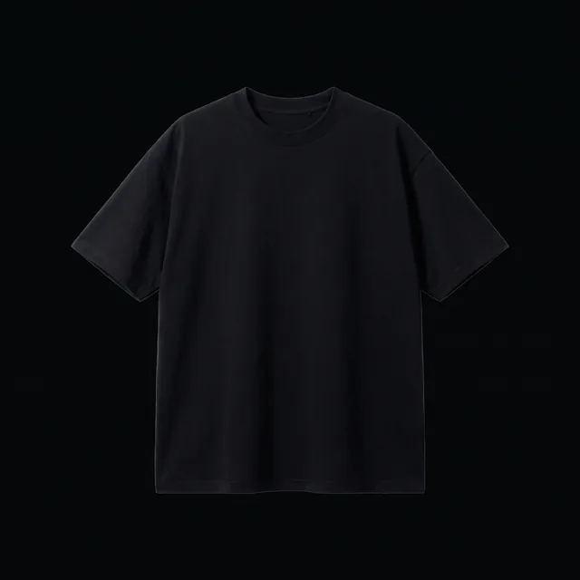 Siyah oversize tişört